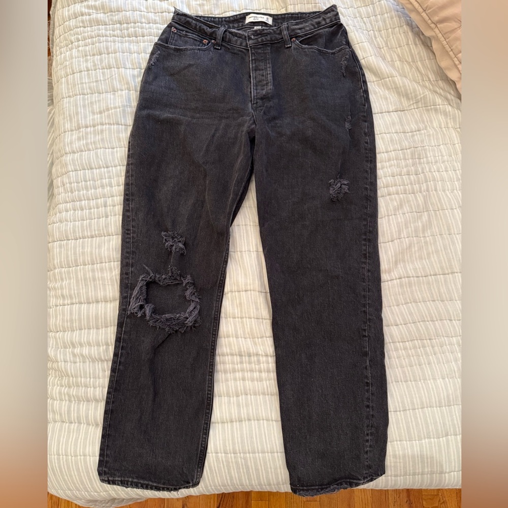 Abercrombie & Fitch Curve Love Dad High Rise 30R
